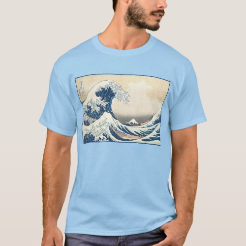 The Great Wave off Kanagawa by Katsushika Hokusai  T_Shirt