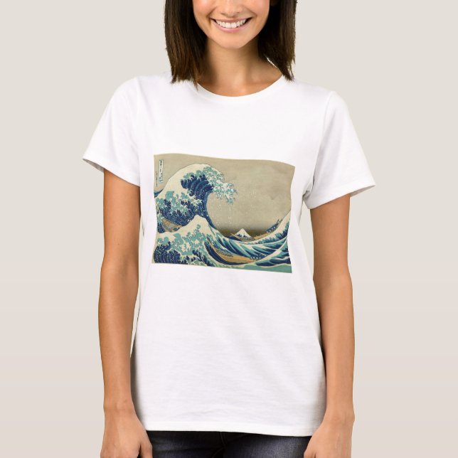 The Great Wave off Kanagawa by Katsushika Hokusai T-Shirt (Front)
