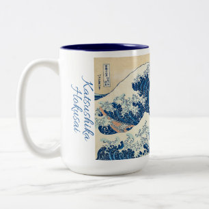 The Great Wave off Kanagawa by Katsushika Hokusai Two-Tone Coffee Mug