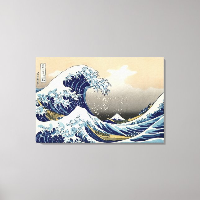 The Great Wave off Kanagawa Canvas Print (Front)
