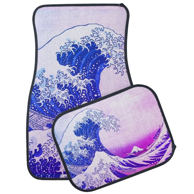 The Great Wave Off Kanagawa Car Floor Mat (Set)