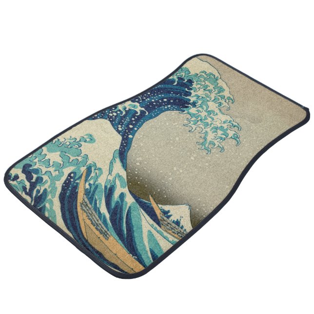 The Great Wave off Kanagawa Car Mat (Angled)