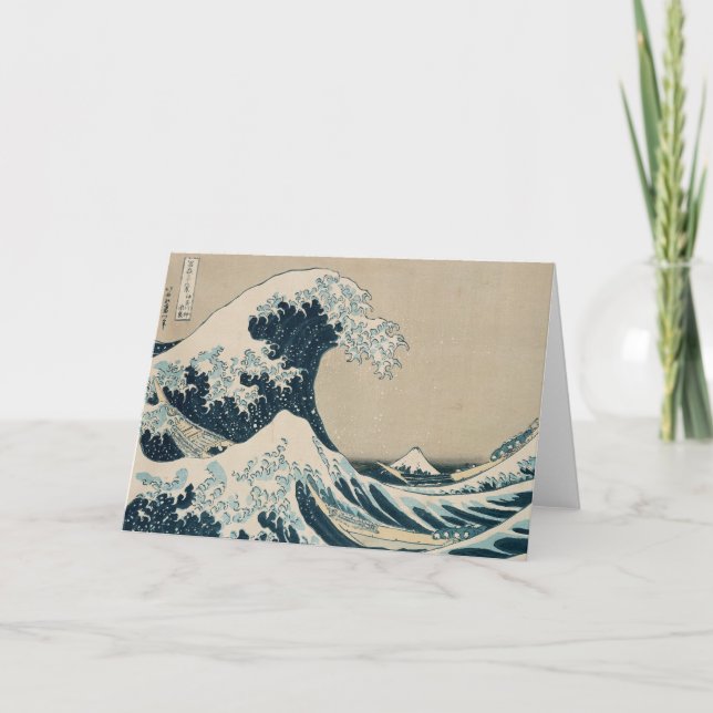 The Great Wave off Kanagawa Card (Front)