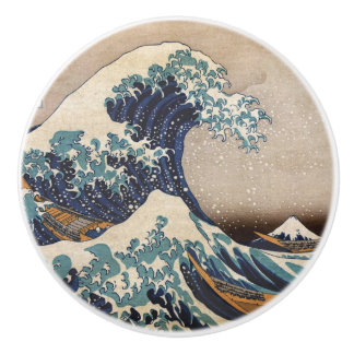 The Great Wave off Kanagawa Ceramic Knob