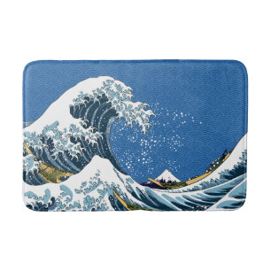 The Great Wave off Kanagawa- Classic Japanese Art Bath Mat