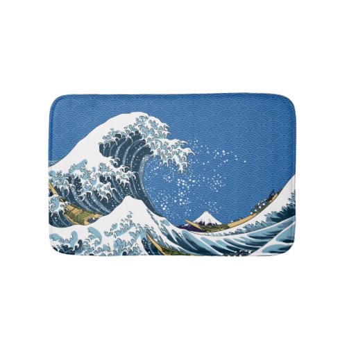 The Great Wave off Kanagawa_ Classic Japanese Art Bath Mat