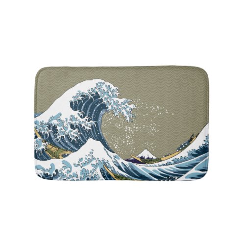 The Great Wave off Kanagawa_ Classic Japanese Art Bath Mat