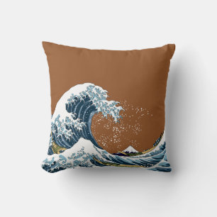 The Great Wave off Kanagawa- Classic Japanese Throw Pillow