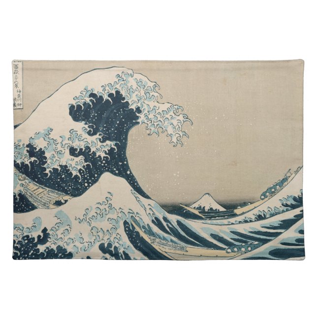 The Great Wave off Kanagawa Cloth Placemat (Front)