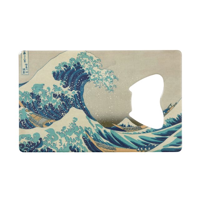 The Great Wave off Kanagawa Credit Card Bottle Opener (Front (Horizontal))