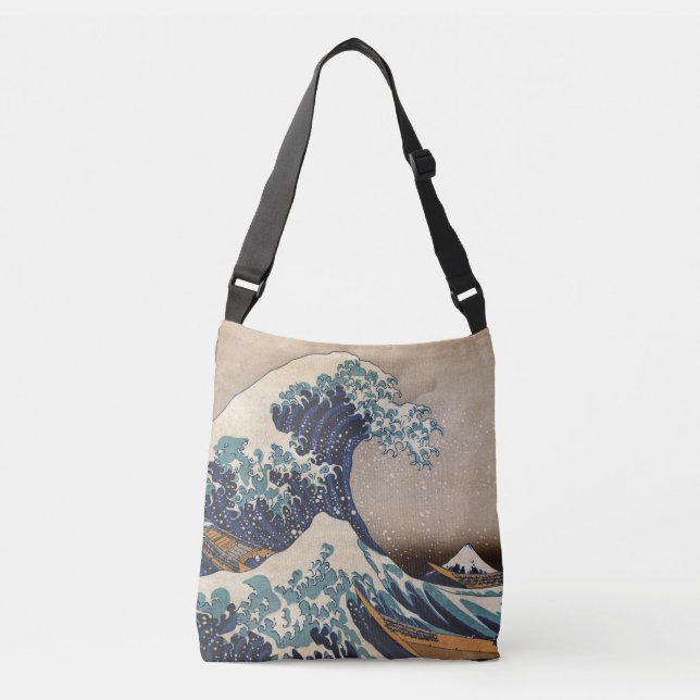 The Great Wave off Kanagawa Crossbody Bag (Front)