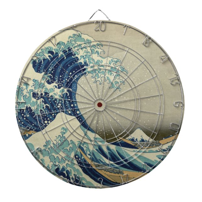 The Great Wave off Kanagawa Dart Board (Front)