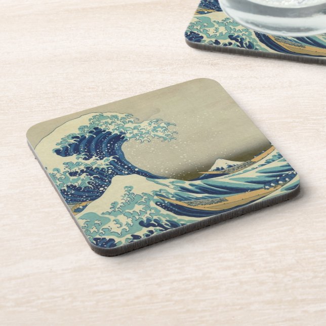 The Great Wave off Kanagawa Drink Coaster (Left Side)