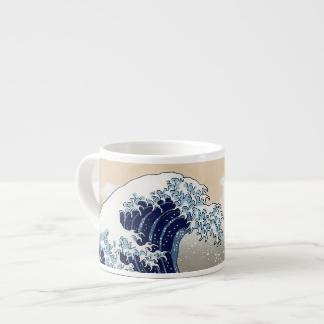 The Great Wave Off Kanagawa Espresso Cup (Front Left)