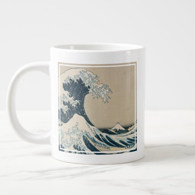 The Great Wave off Kanagawa Giant Coffee Mug (Left)