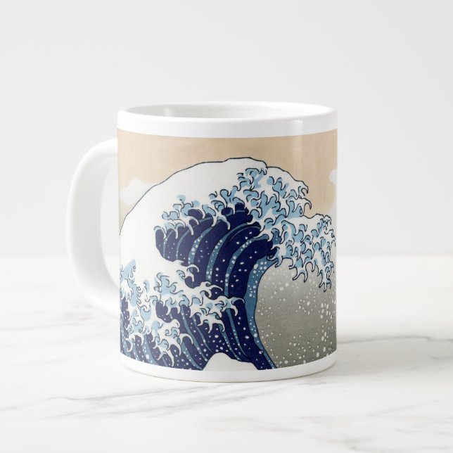 The Great Wave Off Kanagawa Giant Coffee Mug (Front Left)