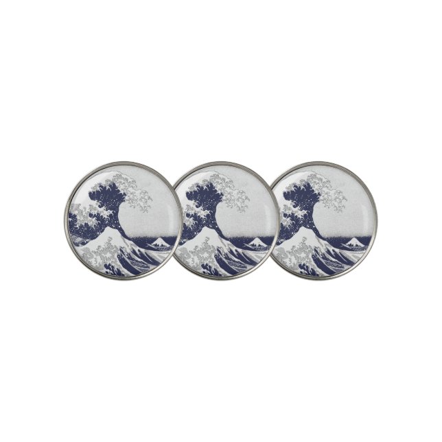 The Great Wave off Kanagawa   Golf Ball Marker (3 Up)