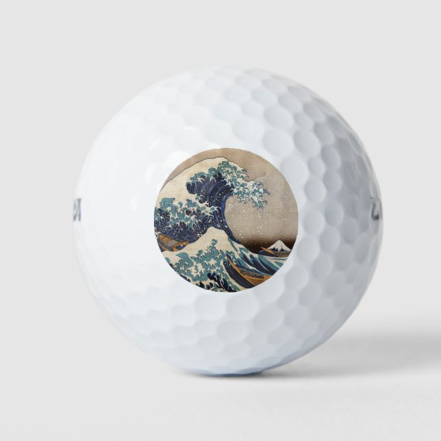 The Great Wave off Kanagawa Golf Balls (Front)