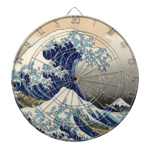 The Great Wave off Kanagawa Hokusai Dart Board