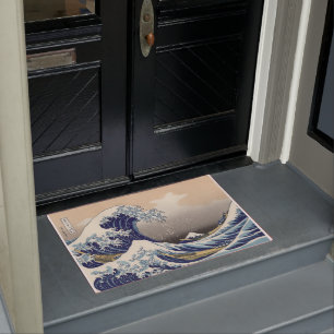 The Great Wave off Kanagawa Hokusai Doormat