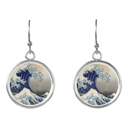 The Great Wave off Kanagawa Hokusai Earrings