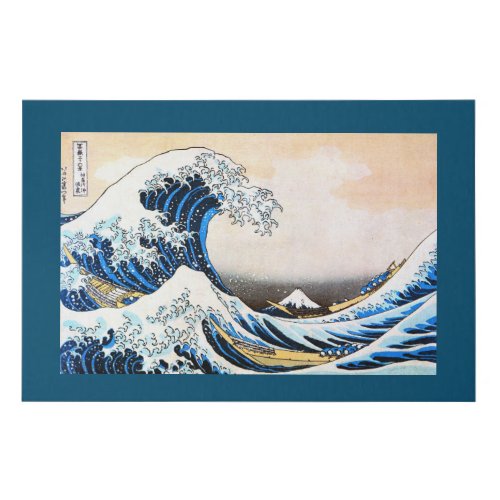 The Great Wave off Kanagawa Hokusai Faux Canvas Print