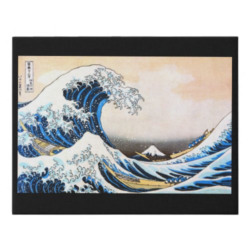 The Great Wave off Kanagawa Hokusai Faux Canvas Print