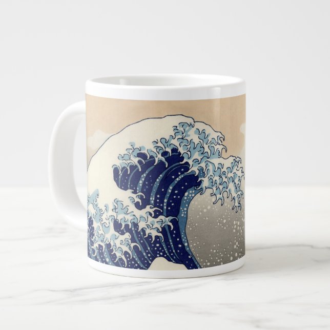 The Great Wave off Kanagawa Hokusai Giant Coffee Mug (Front Left)