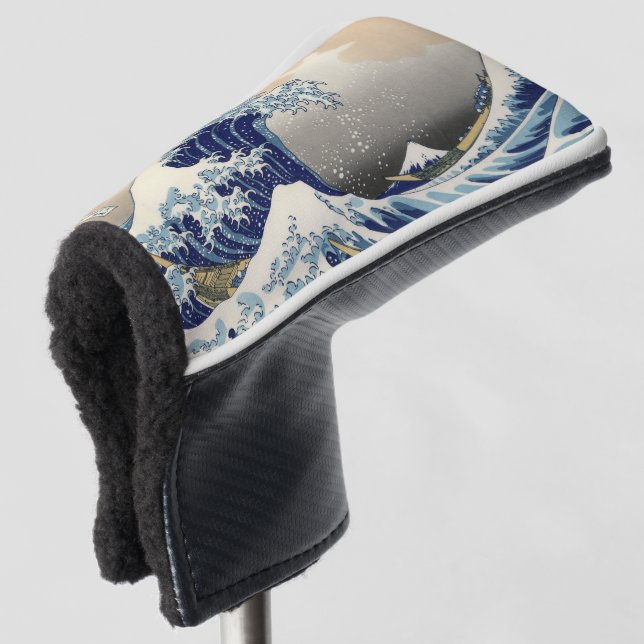 The Great Wave off Kanagawa Hokusai Golf Head Cover (3/4 Front)
