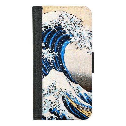 The Great Wave off Kanagawa Hokusai iPhone 87 Wallet Case