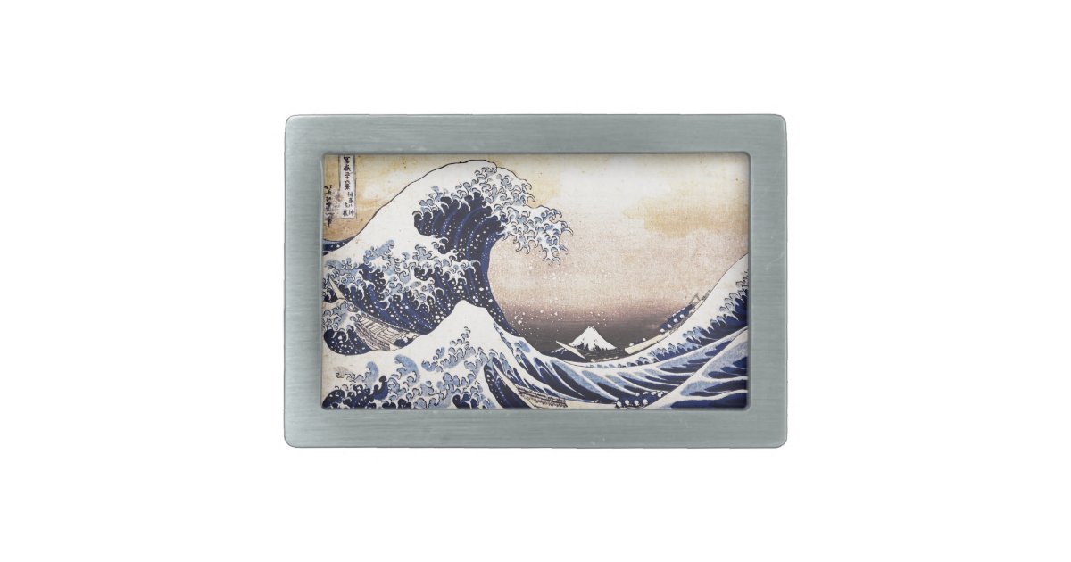 The Great Wave Off Kanagawa Hokusai Anese Art Belt Buckle Off Kanagawa Hokusai Anese Art