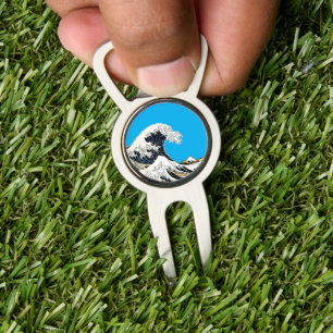 The Great Wave Off Kanagawa Hokusai, Japanese art Divot Tool