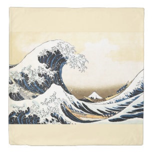 The Great Wave Off Kanagawa Hokusai, Japanese art Duvet Cover