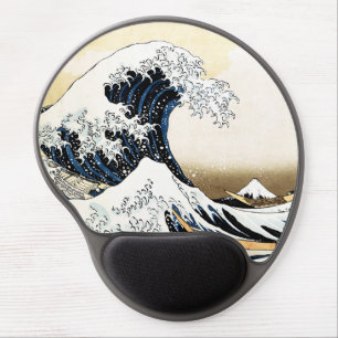 The Great Wave Off Kanagawa Hokusai, Japanese art Gel Mouse Pad