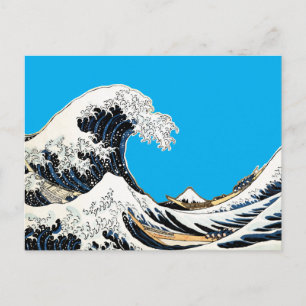 The Great Wave Off Kanagawa Hokusai, Japanese art Postcard