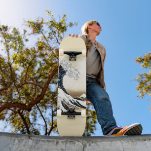 The Great Wave Off Kanagawa Hokusai, Japanese art Skateboard