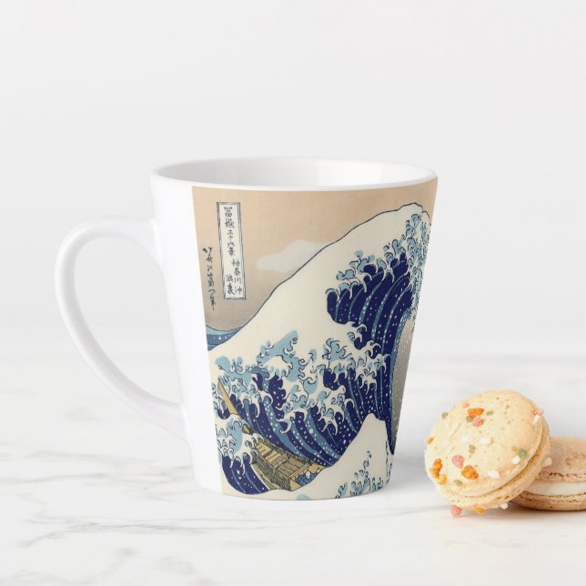 The Great Wave off Kanagawa Hokusai Latte Mug (In Situ)