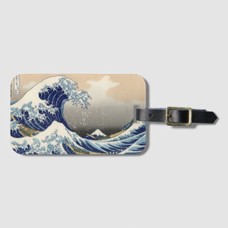 The Great Wave Off Kanagawa Hokusai Luggage Tag
