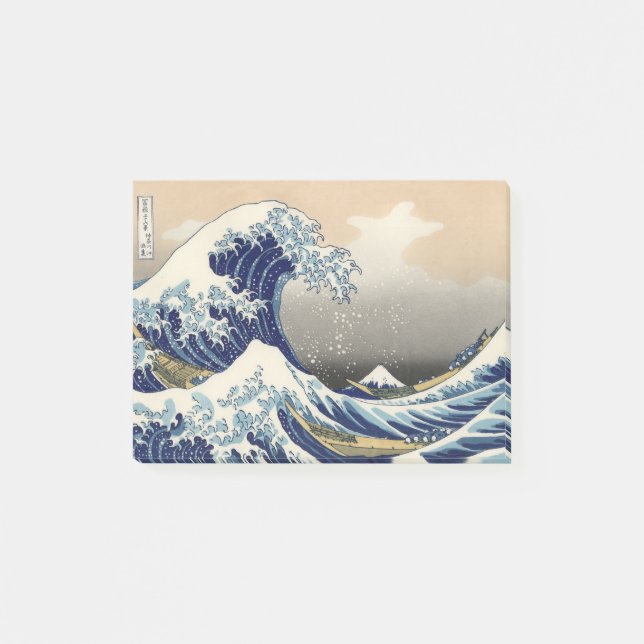 The Great Wave off Kanagawa Hokusai Post-it Notes (Front)