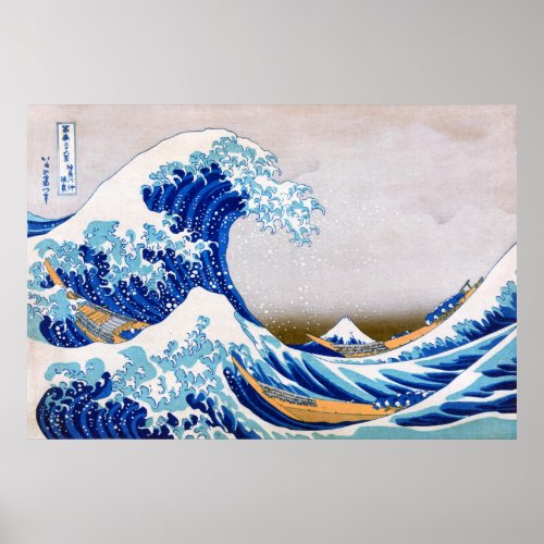 The Great Wave off Kanagawa Hokusai Poster