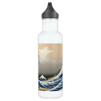 The Great Wave off Kanagawa Stainless Steel Water Bottle