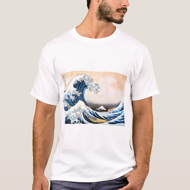 The Great Wave off Kanagawa, Hokusai T-Shirt (Front)