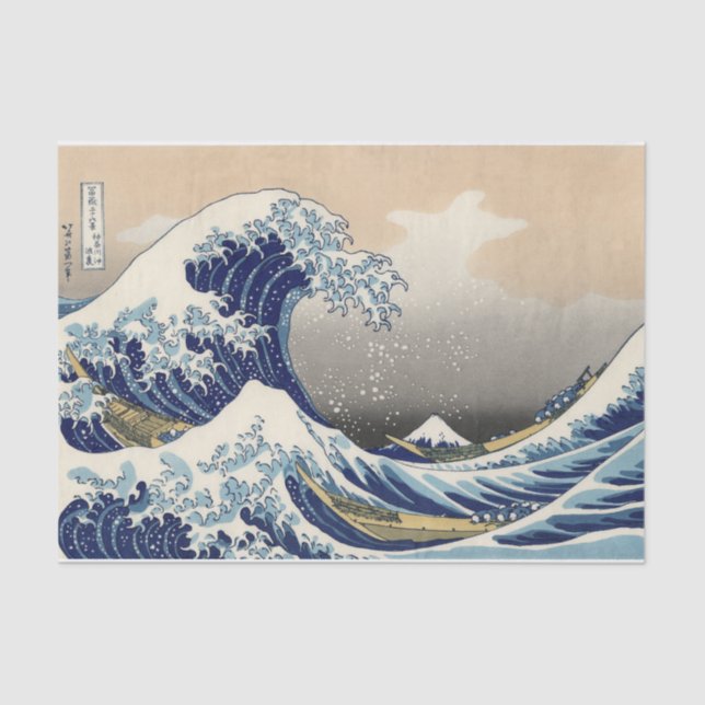 The Great Wave off Kanagawa Hokusai Tissue Paper (Front)