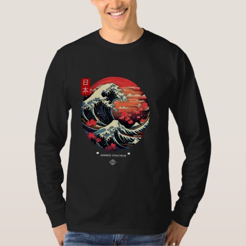 The Great Wave off Kanagawa Hokusai&#39;s Masterpiece T-Shirt