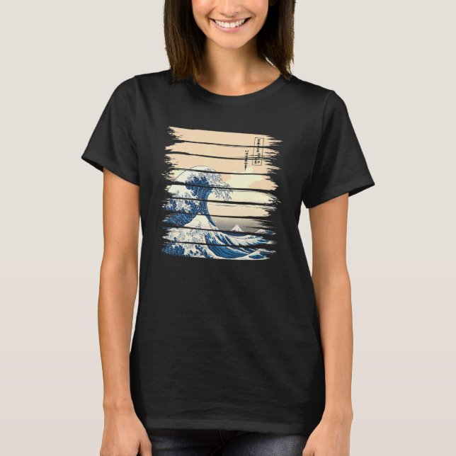 The Great Wave off Kanagawa Japanese Esthetic Clo T-Shirt (Front)