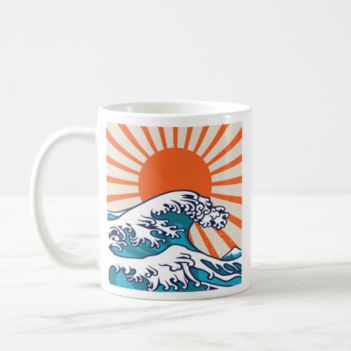 The Great Wave off Kanagawa japanese wave poster Coffee Mug