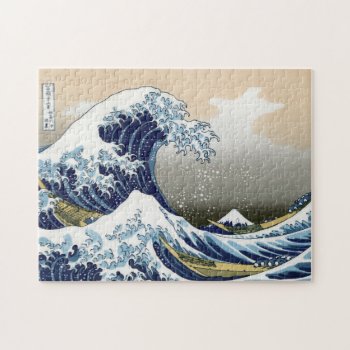 The Great Wave Off Kanagawa Jigsaw Puzzle by Zazilicious at Zazzle