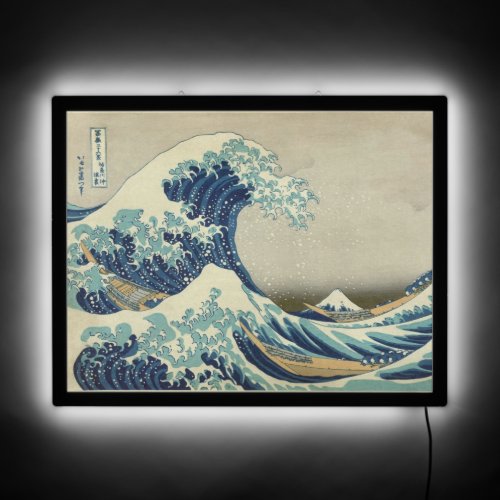 The Great Wave Off Kanagawa Kanagawa_oki Nami Ura LED Sign