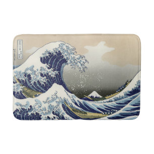 The Great Wave off Kanagawa Katsushika Hokusai  Bath Mat