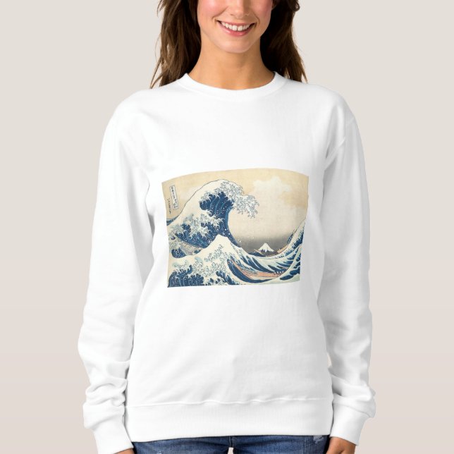 The Great Wave Off Kanagawa - Katsushika Hokusai Sweatshirt (Front)